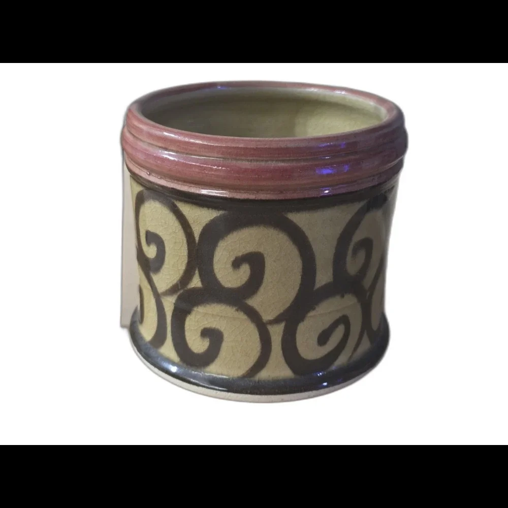 Hot Fresco Pottery 2 piece Dip Cooler Warmer Stoneware Pottery Handmade in USA‎
